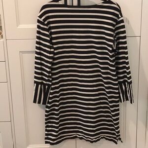 Everlane Black and White Striped Dress